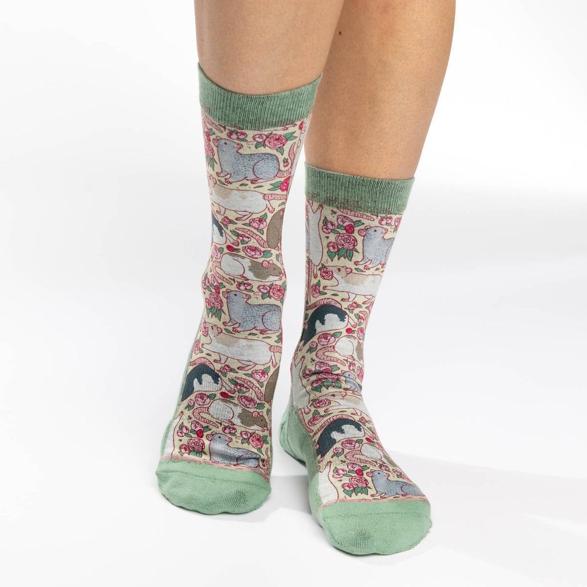 Women's Floral Print Socks