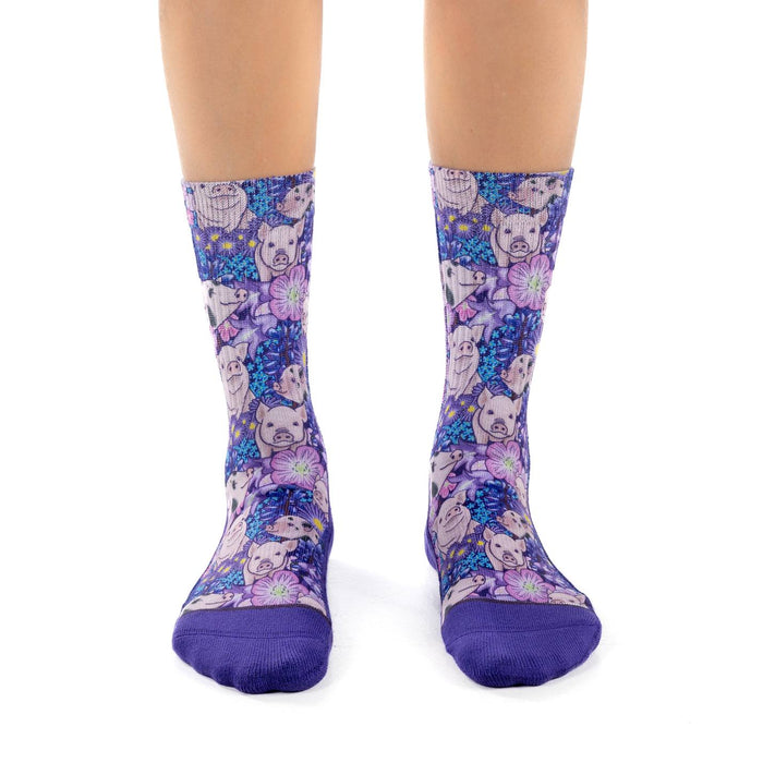 Floral 10 Pack Women's Low Cut Socks - John's Crazy Socks