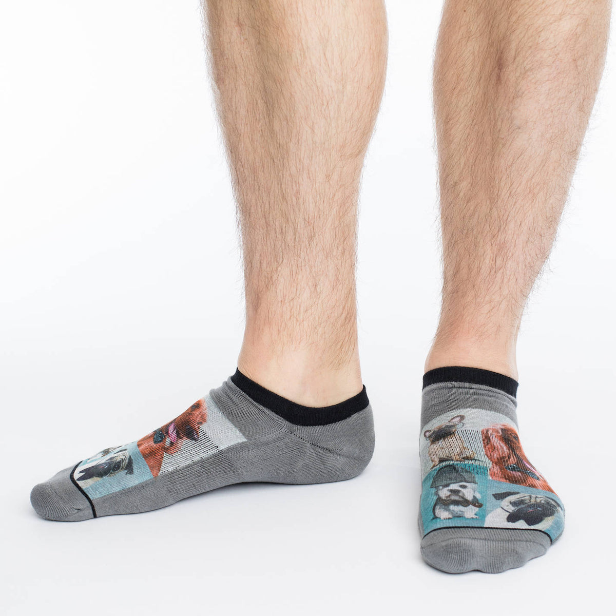 Men's Dashing Dogs Ankle Socks