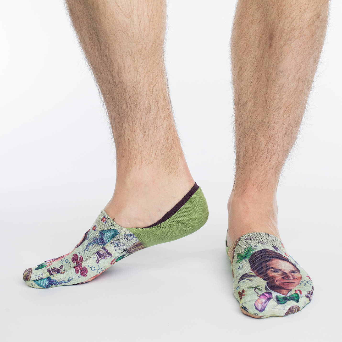 Men s Bill Nye No Show Socks Good Luck Sock