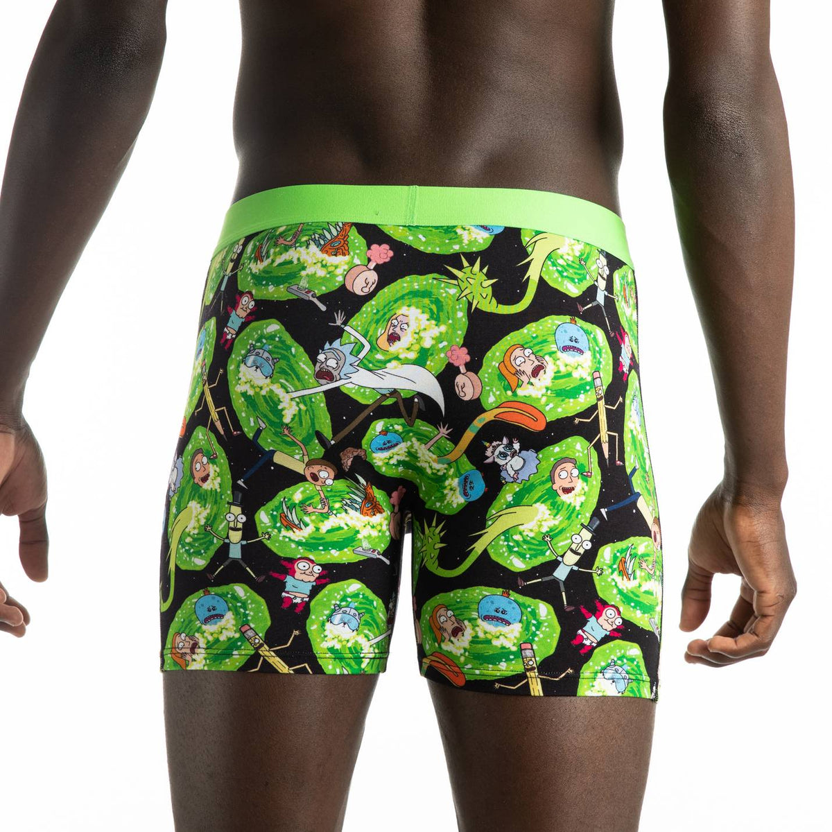  RICK AND MORTY Rick and Morty Men's Boxer Brief and Crew Sock  Combo Set, Small Black MBSB8432 0 : Clothing, Shoes & Jewelry
