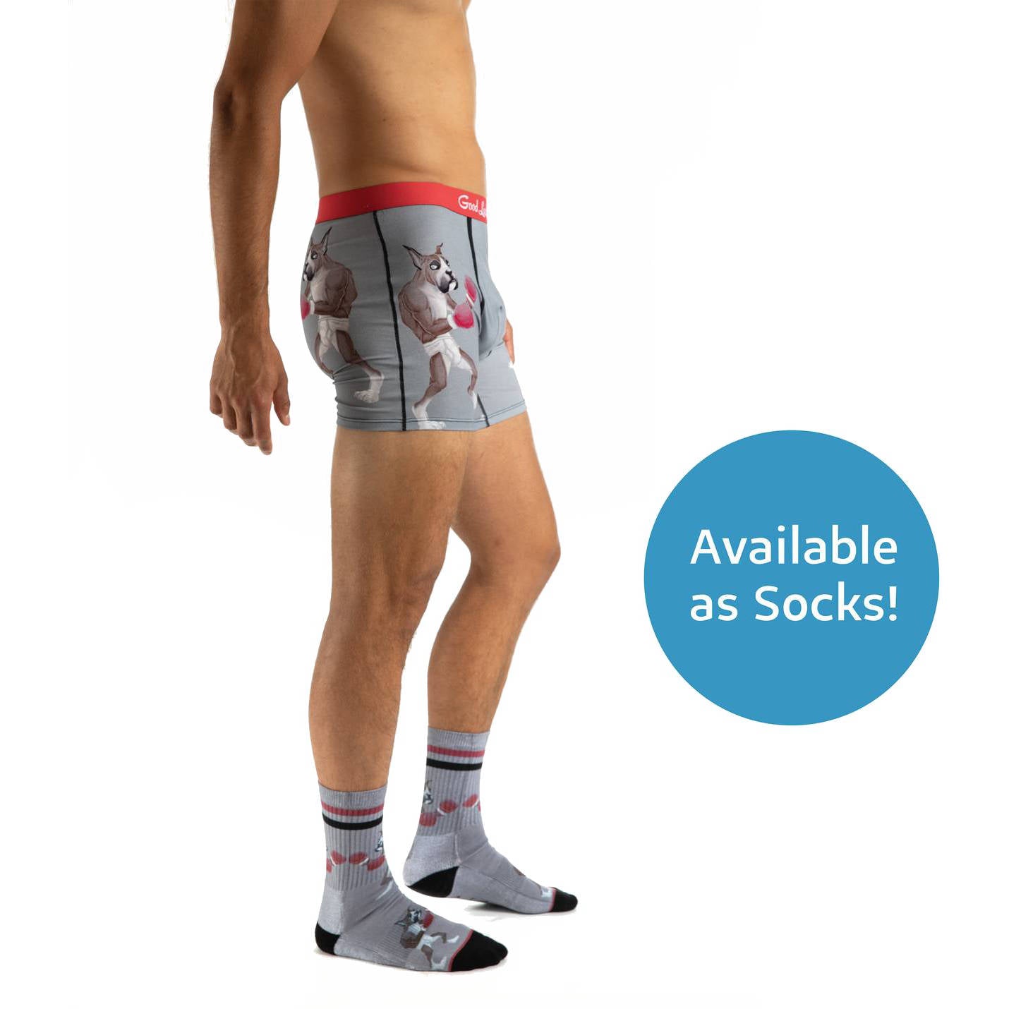 Men's Boxing Boxers Underwear | Designed in Canada – Good Luck Sock