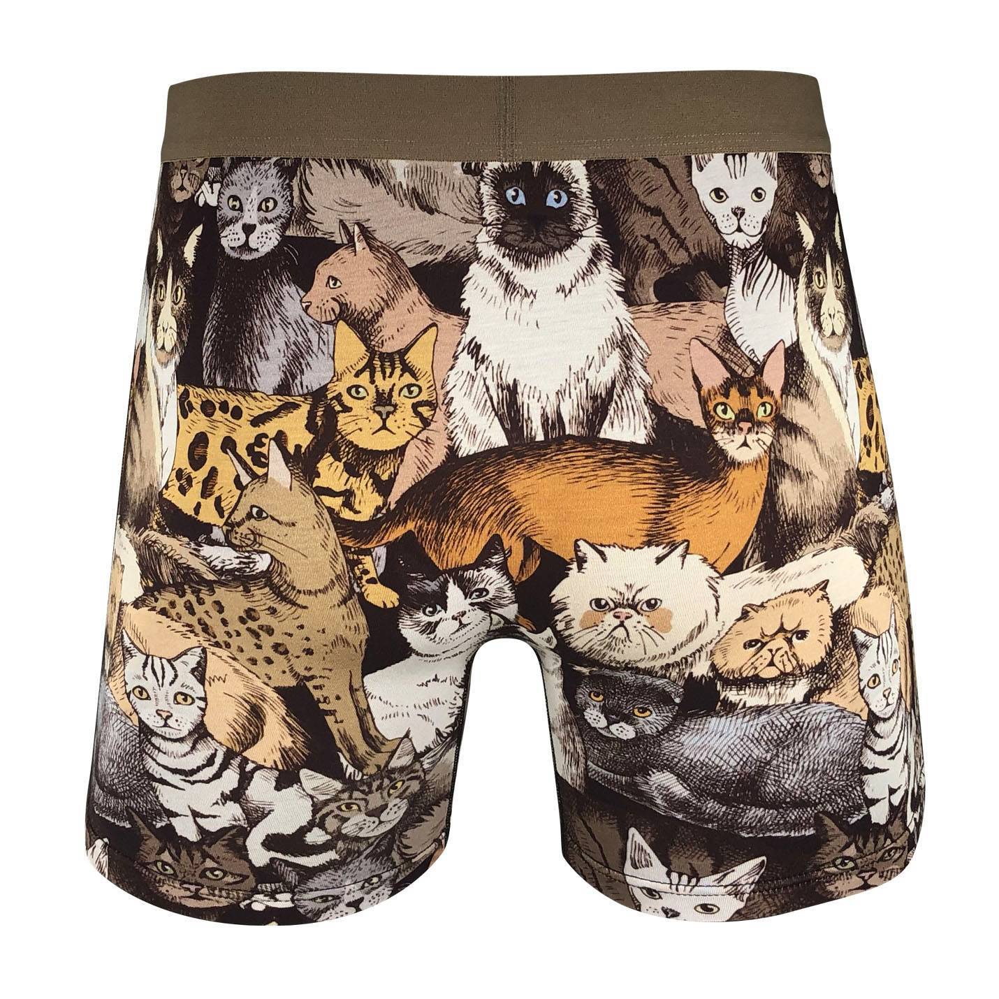 Men s Social Cats Underwear