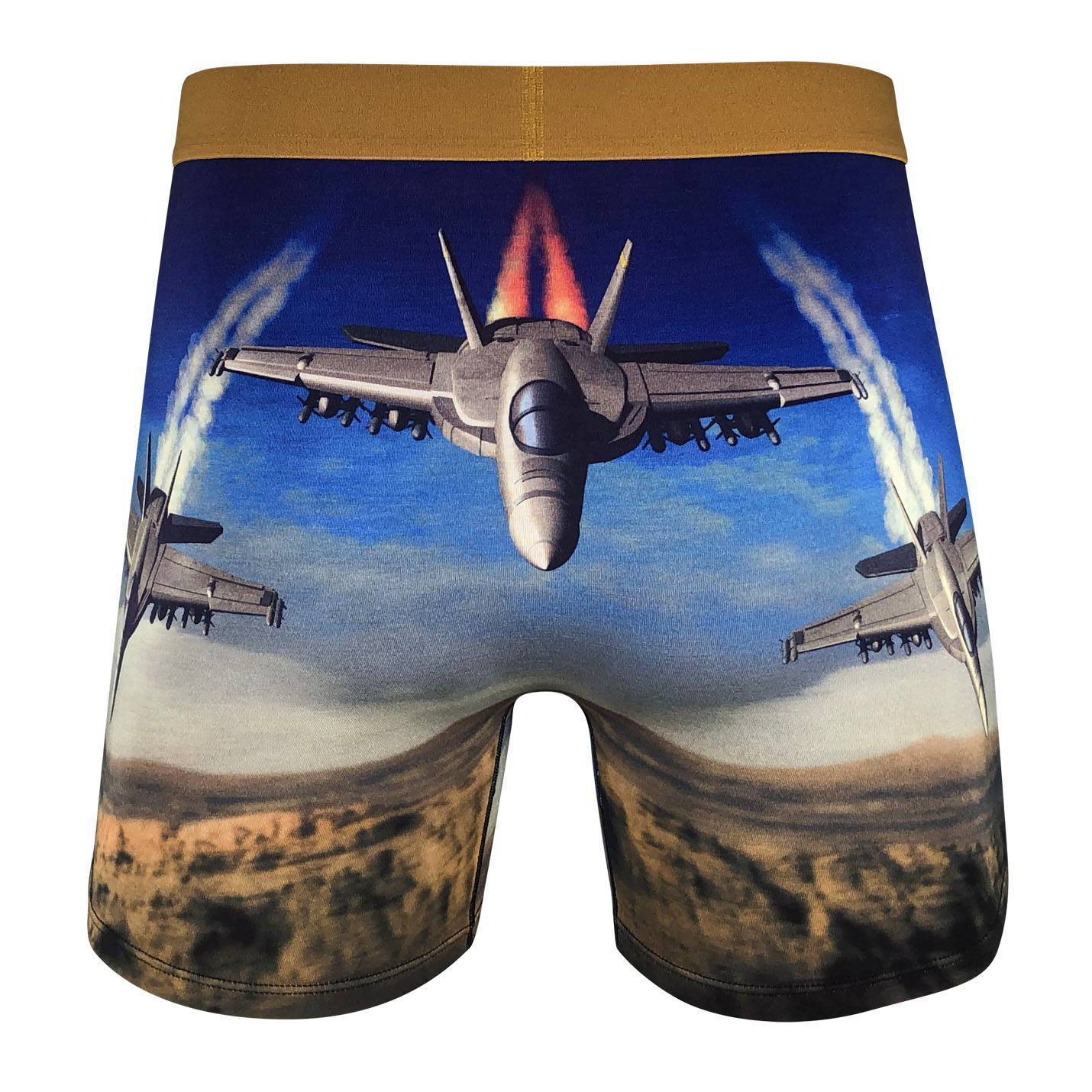 Men s F A 18 Hornet Combat Jet Underwear Good Luck Sock