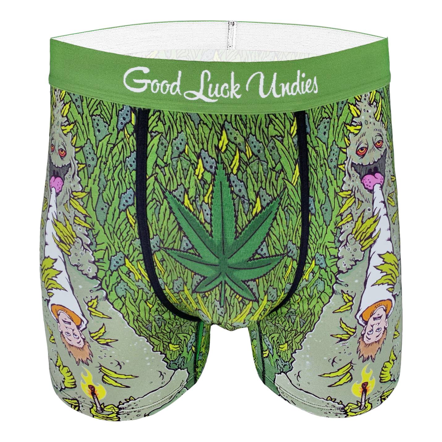 Men s Weed Smoking Human Underwear