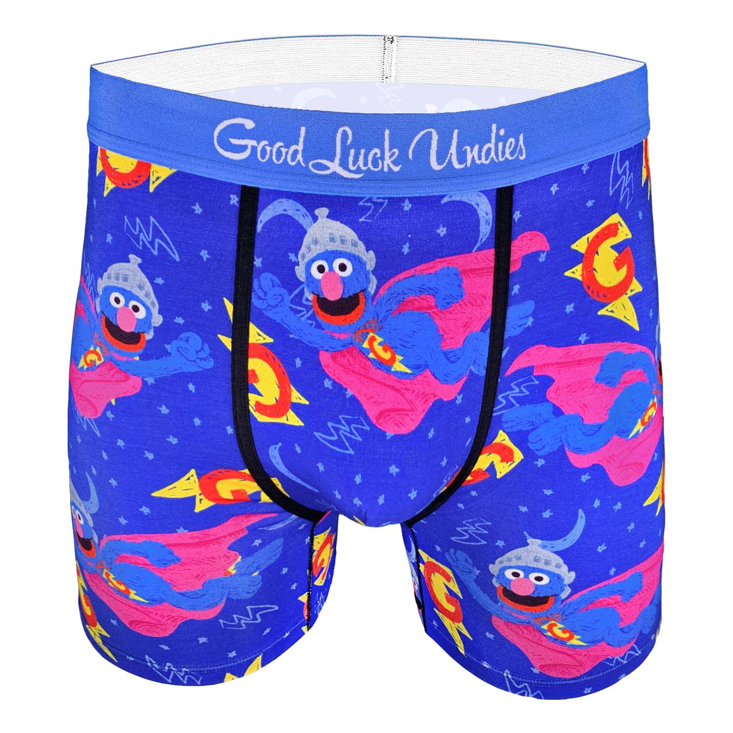 Men's Sesame Street, Super Grover Underwear – Good Luck Sock