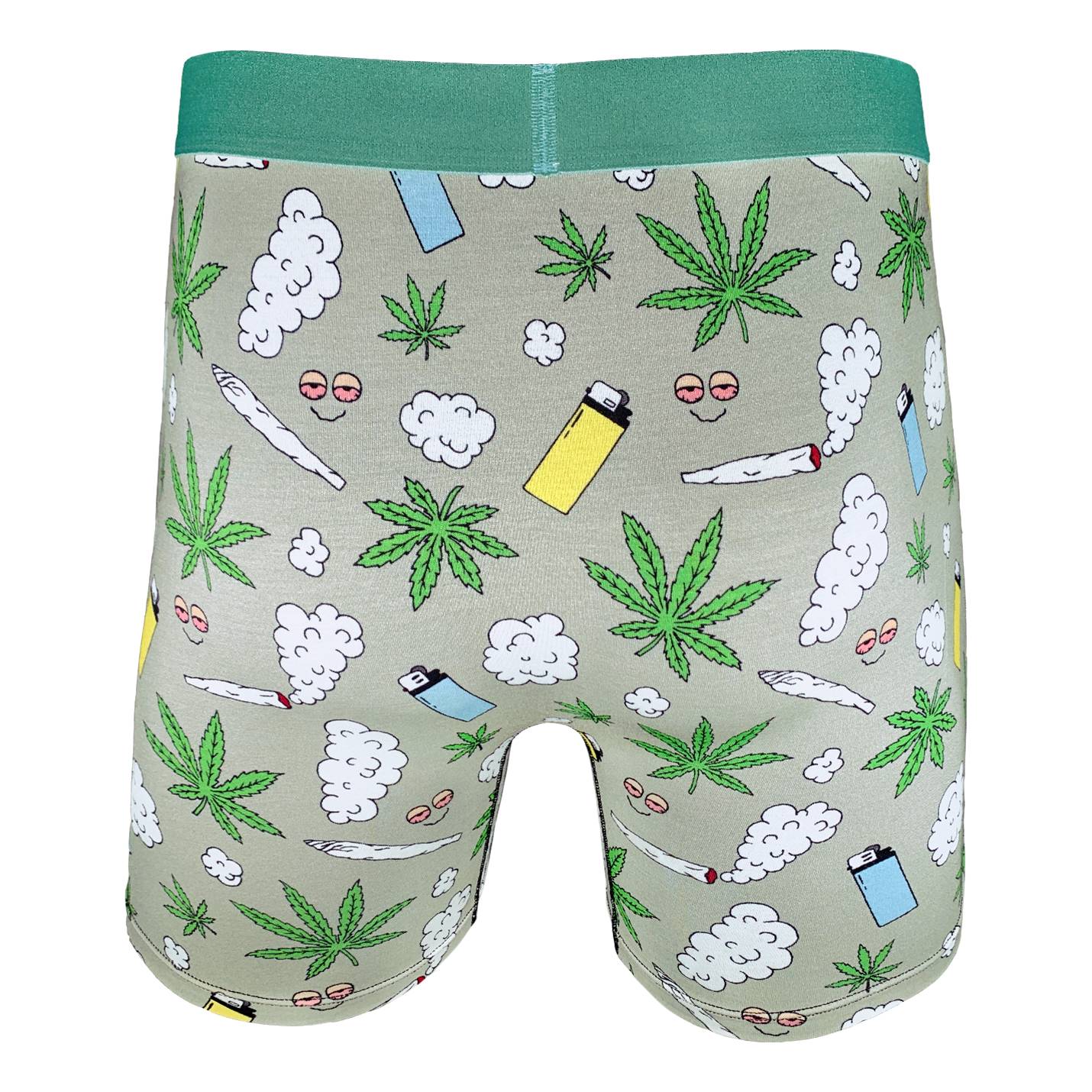 Men s Stoned Marijuana Underwear Good Luck Sock