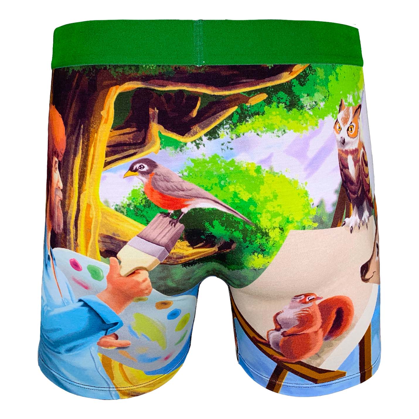 Men s Bob Ross Painting Underwear Good Luck Sock