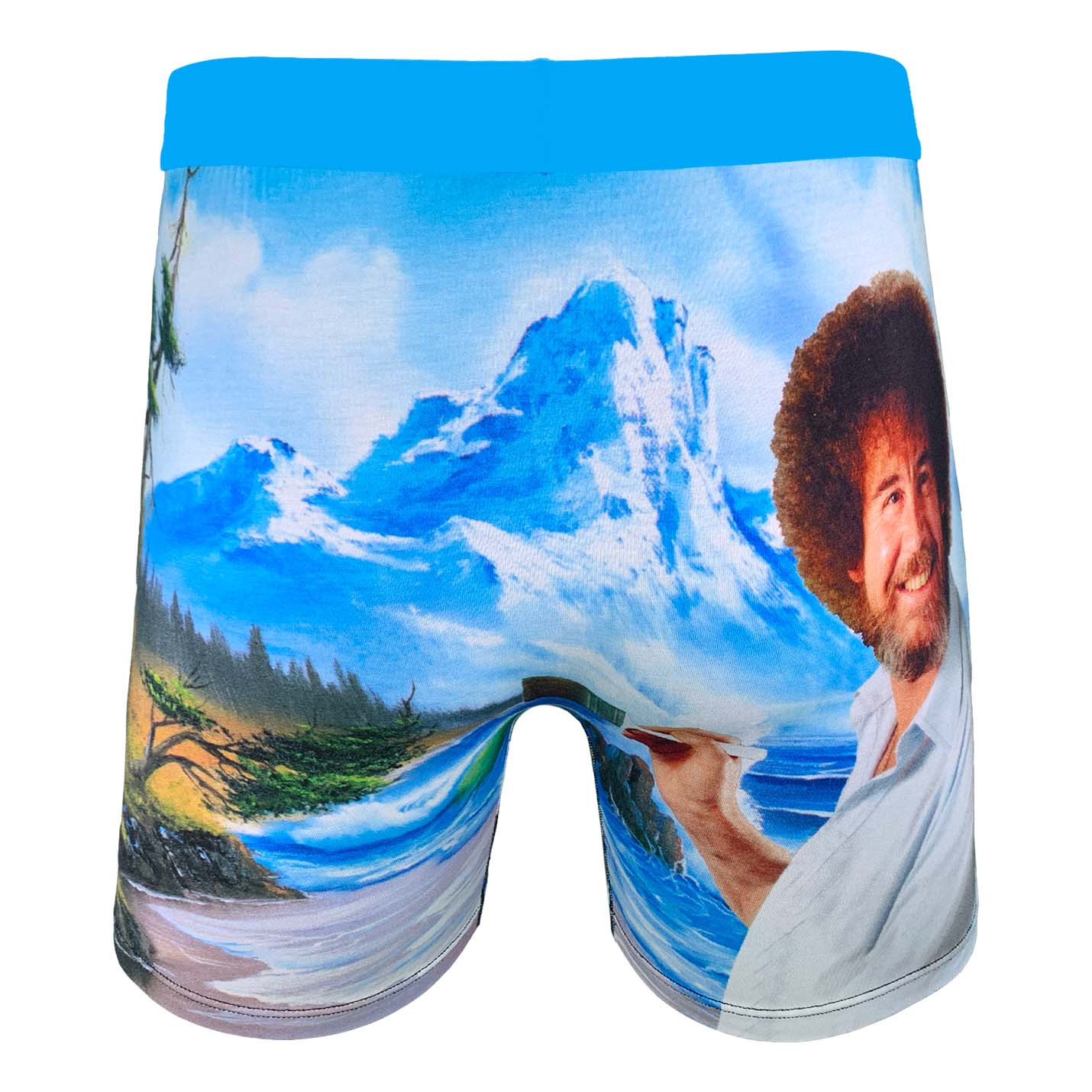 Men s Bob Ross Happy Mountain Underwear Good Luck Sock